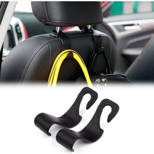 Car Back Seat Hook Hanging Handbag Backpack Car Interior Goods Organizer Storage Holder Clip Bearing 20kg