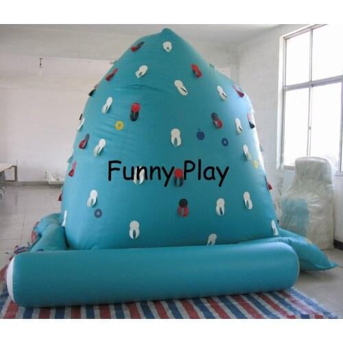 Water iceberg with climbing wall for sale summer water park iceberg with slide rock climbing mountain water iceberg