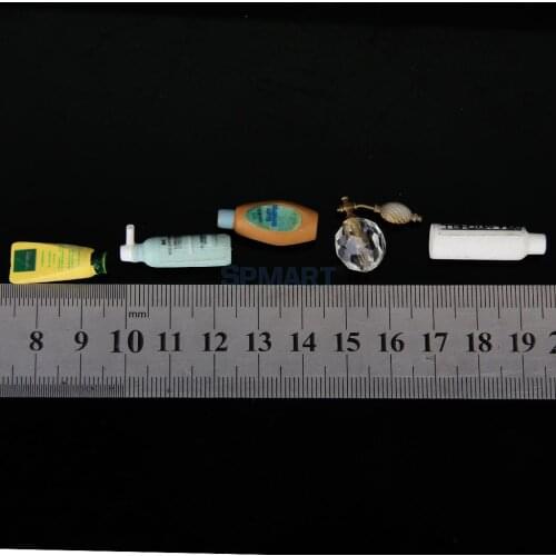 SPMART Dollhouse Furniture Bathroom Shampoo Bath Gel Set 1:12 Scale