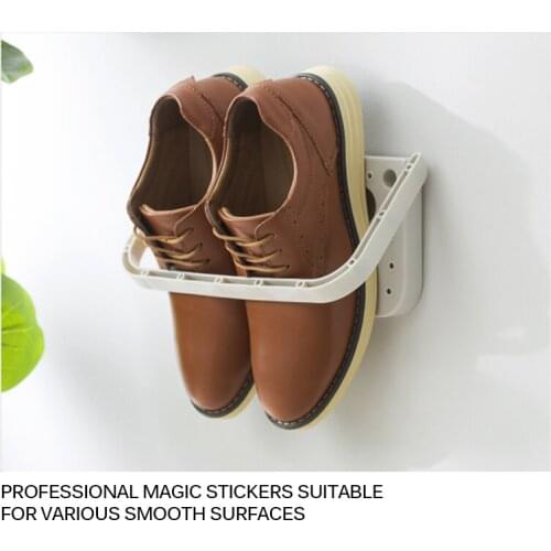 Multifunctional Folding Shoe Rack Wall Hanging Rack Slippers Storage Rack Plastic Sandal Shelf Box
