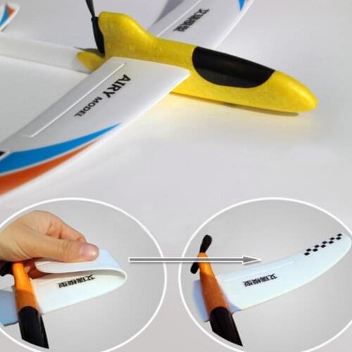 Foam Aircraft Model EPP Charging Capacitor Hand Gyro Model Toys For Children Throwing Presents Airplane Simul C3S6