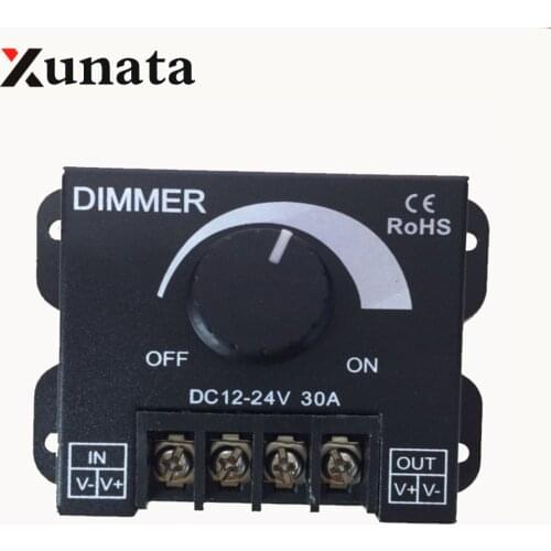 30A 360W DC 12V 24V Single Color LED Dimmer Switch Brightness Controller for 5050 5630 5730 3014 4014 2835 8520 led strip light