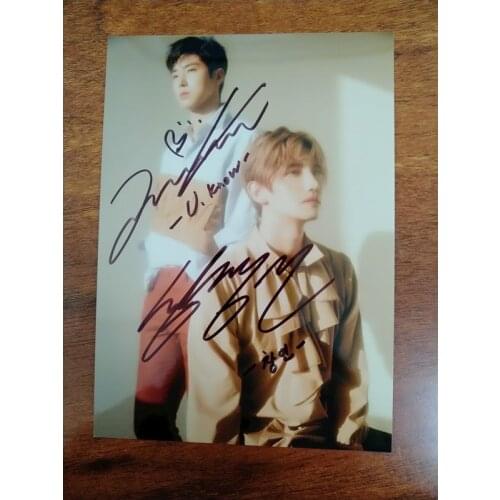 Signed TVXQ Shim Changmin MAX U-KNOW autographed group photo THE TRUTH OF LOVE 5*7 A
