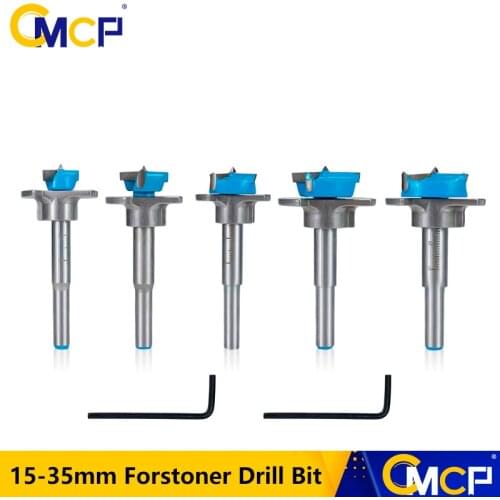CMCP Adjustable Forstner Drill Bit Dia 15 20 25 30 35mm Woodworking Hole Saw Cutter For Power Tools Carbide Drill Bits