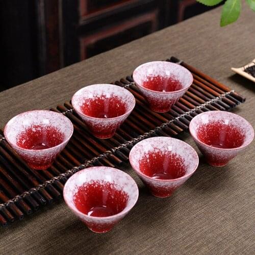 Featured kiln change hat tea cup master cup business gifts home high-end tea set