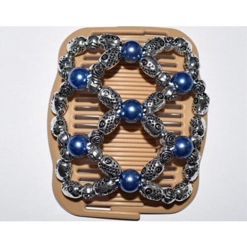 Standard comb blue and silver beads 20pcs/lot magic comb