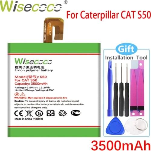 Wisecoco 3500mAh S 50 Battery For CAT S50 Smart Phone In Stock High Quality Battery+Tracking Number
