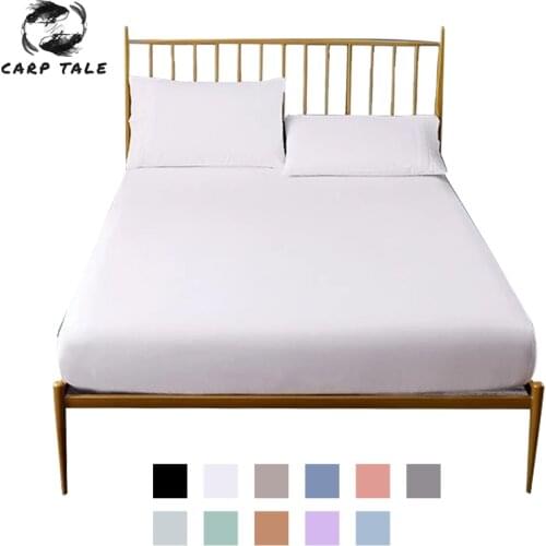 11 Colored Mattress Protector Cover Solid Color Hypoallergenic Anti-mite Bed Sheet Mattress Pad Queen Size Cover 2M*2M Size