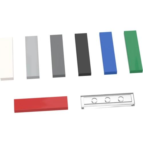 10PCS Building Blocks 2431 Thin Figure Bricks Smooth 1x4 Bricks Assembles Particles DIY Education Parts Toy For Children Gift