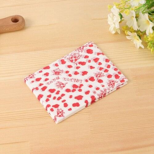 100pcs/lot Cartoon Red Cow Fleck Nougat Wrapping Twisting Wax Paper Handmade Sugar Birthday Baby Party Dessert Gift Goodie Bags