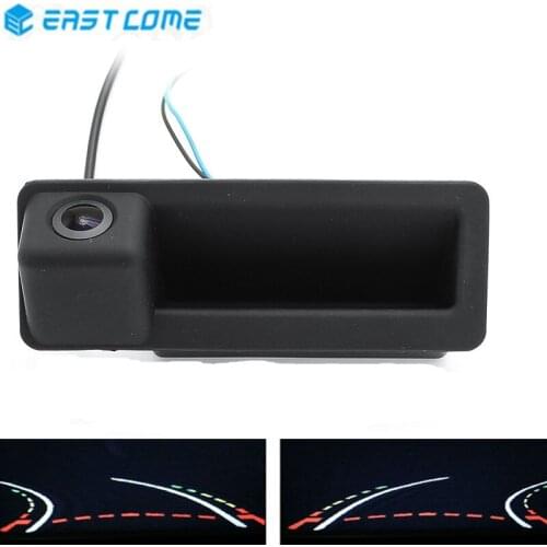 1080P MCCD Fisheye Lens Trajectory Tracks Trunk Handle Reverse Car Rear View Camera For BMW 3 Series 5 Series X5 X6 E46 E39