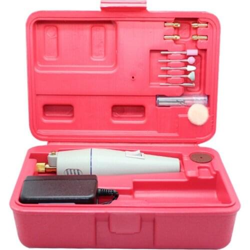 12V 10W Electric Variable Speed Rotary Tool Mini Drill with Shaft 20PC Accessories mini electric drill kits set pcb drill