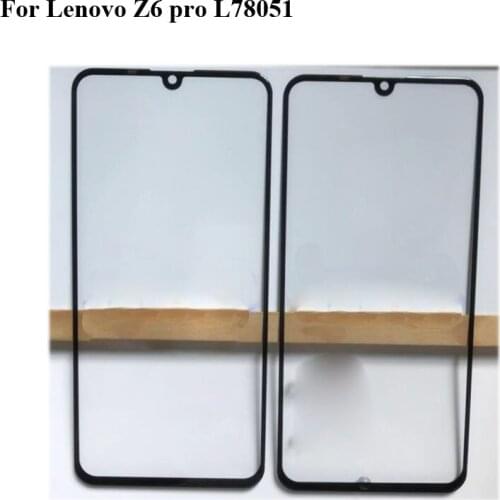 2PCS For Lenovo Z6 pro L78051 Front Outer Glass Lens Repair Touch Screen Outer Glass without Flex cable For Lenovo Z6Pro Z 6 pro