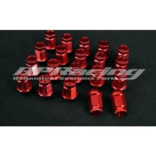 20pcs JDM M12 x 1.25 Racing Lug Wheel Nuts Screw For Honda Ford Toyota red