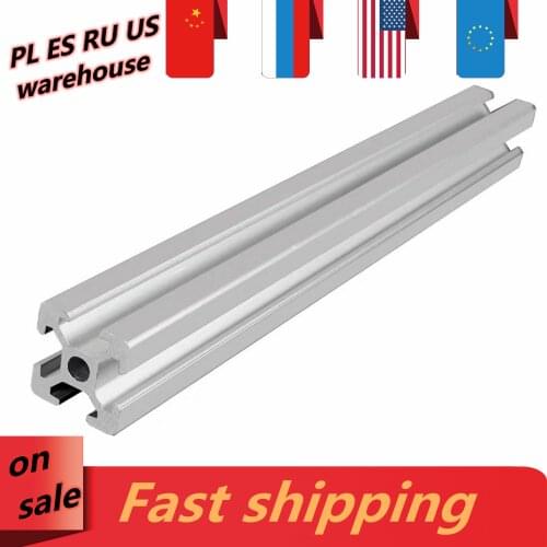 2020 Aluminum Extrusion Profile Length 100mm-550mm European Standard Anodized For CNC 3D Printer Parts