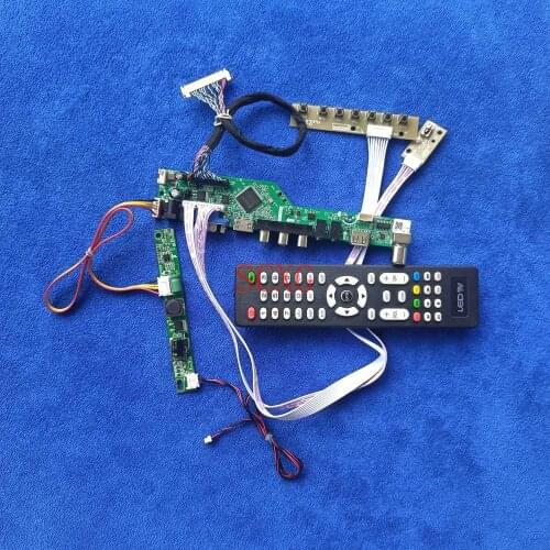 Analog Signal LED LCD KIT LVDS 30-Pin HDMI-compatible VGA USB AV Display drive controller board Fit M270HW01/M270HW02 1920*1080