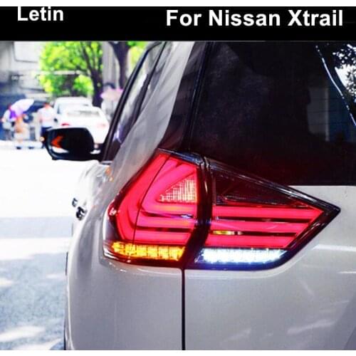 For Nissan X-trail 2014 2015 2016 2017 High Quality LED Car tail light DRL+brake+ turn signal light