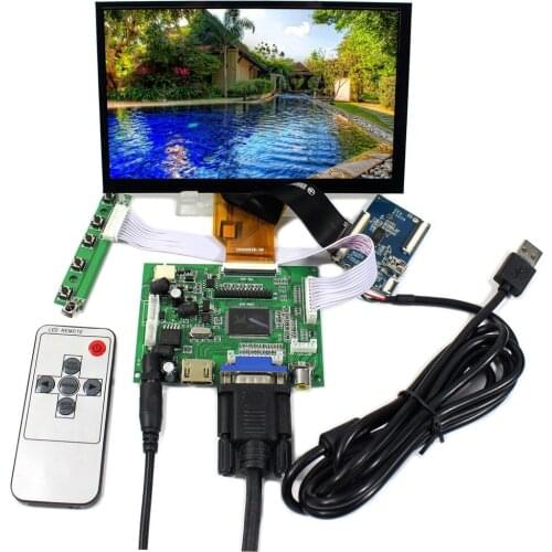 HD MI VGA 2AV LCD Controller Board With 7inch 800x480 AT070TN90 Capacitive Touch Panel