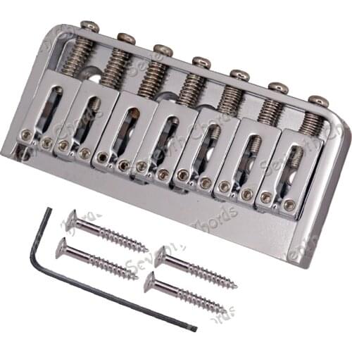 Chrome Hardtail 7 string Saddle Bridge for Guitar Replacement Parts