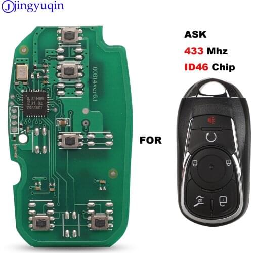 Jingyuqin 6 Buttons Remote Board Only Car Key For OPEL Astra Buick ENCORE ENVISION NEW LACROSSE Smart Key Control