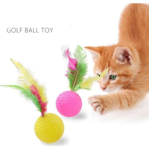 [MPK Store] Buy any 3 (10) items get 30% (40%) off! Cat Toy, Cat Golf Ball with Feather pillow