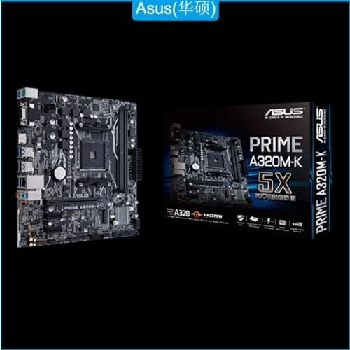 ASUS PRIME A320M-K AMD Ryzen AM4 DDR4 HDMI-Compatible VGA M.2 USB 3.1 Micro-ATX Motherboard