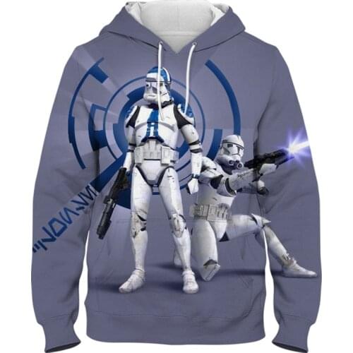 3D Print Mens clothing movie Star Wars Hoodies For Autumn Kids Hooded Sweatshirt Casual Child Hoodie Oversized Male clothes