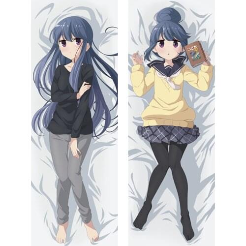 Laid-Back Camp Dakimakura Pillowcase Cosplay Anime Cartoon Kagamihara Nadeshiko Shima Rin Body Pillow Cover Japanese Style