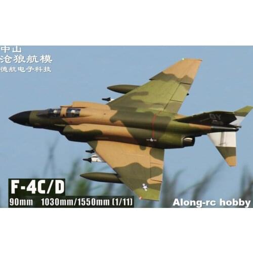 Freewing NEW Electric rc jet F-4C/D plane 90mm EDF plane F-4 Phantom II 6s 8s PNP Retractable airplane/RC MODEL HOBBY