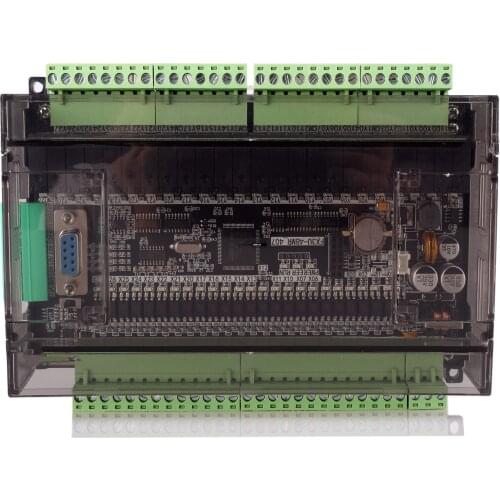 FX1N FX2N FX3U 48MR Relay 4AD 2DA PLC 32000 Steps, Ethernet CAN NTC Optional, Modbus TCP RTU 24VDC for Mitsubishi