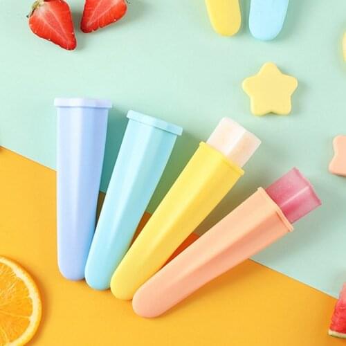 1PC Silicone Ice Pop Mold Kitchen Gadgets Dessert Ice Cream Mold DIY Popsicle Mold With Lid Summer Homemade Ice Cream Tools