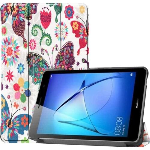 Nice Printed Tablet Case For Huawei MatePad T8 Kobe2-L03 KOBe2-L09 8.0 inch Folding PU Leather Flip Stand cover