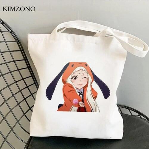 Kakegurui shopping bag shopper eco shopper cotton reusable handbag bag tote reusable sacola net cabas