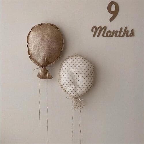 Korean Style Flash Gold Balloon Wall Hanging Ornaments Kids Room Creative Birthday Party Nursery Decoration Wedding Photo Props