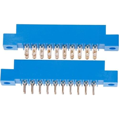 1PC 805 Series 3.96mm Pitch PCB Slot Solder Card Edge Connectors 8-72 Pin 16styles Wholesale