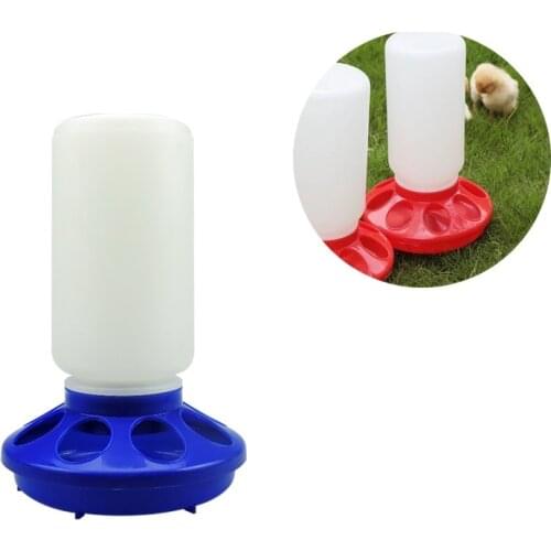 1L Chicken Pigeon Food Fountain Poultry Feeder Waterer Bucket Poultry Quail Drinking Cups Birds Pheasant Feeder Waterer Feeders