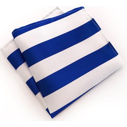 Fashion Design Quality Explosion Models 25x25cm Polyester Business Dress Pocket Towel Various Stripes Business Dress Square