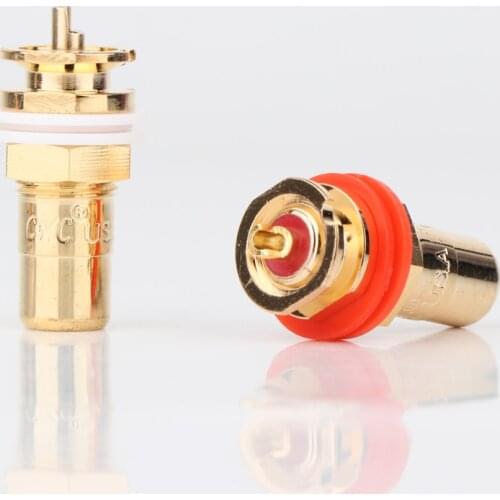 4Pcs/8Pcs CMC 816-U RCA Jack RCA Terminal Sockets Gold Plated Jack