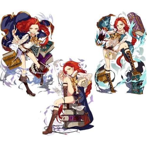 Three Ratels CA39 Honkai Impact 3rd Anime Sticker For Vehicle Fuel Tank Cover Car laptop Decor Sticker Kid Toy Decal