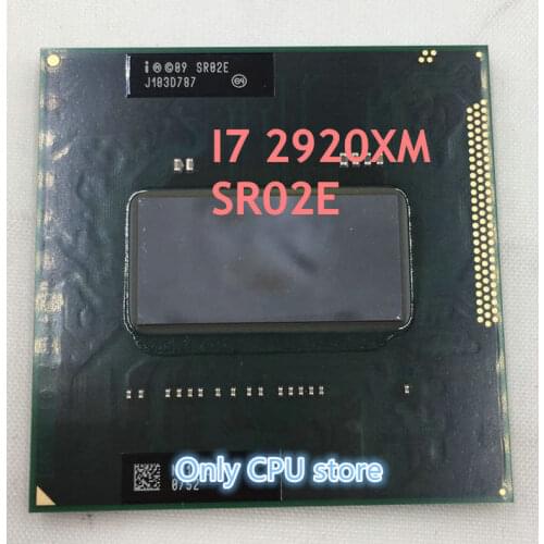 Free shipping intel Official version CPU I7-2920XM SR02E I7 2920XM SRO2E 2.5G-3.5G/8M 100% chips processor