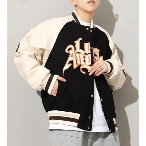 Streetwear Embroidery Baseball Jackets 2021 New Loose Varsity Bomber Jacket Boyfriend Style Hiphop Unisex Baseball Uniform