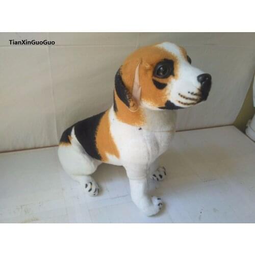 Large 35cm squatting beagle dog plush toy soft doll Christmas gift b1798