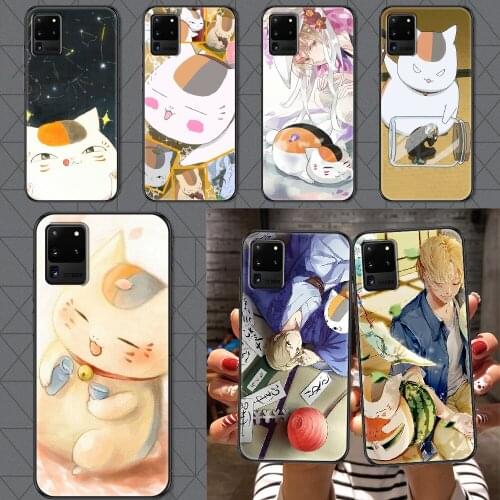 Anime Natsume yuujinchou Phone case For Samsung Galaxy Note 4 8 9 10 20 S8 S9 S10 S10E S20 Plus UITRA Ultra black trend cover