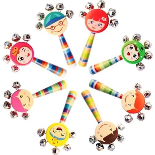 Kids Accompany Toys Swiming/Bathtub Relieve Boredom Wooden Rattle Food Grade Wooden Material H3CD