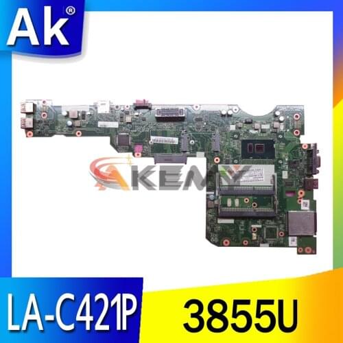 AILL1 L2 LA-C421P Fit For lenovo thinkpad L560 15 inch laptop motherboard with 3855U ONBOARD