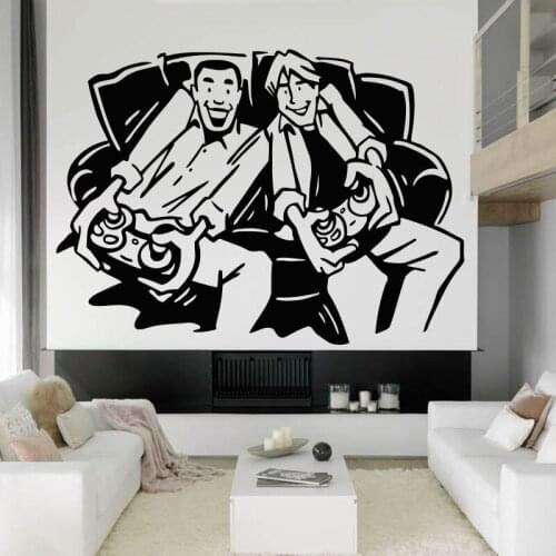 Game Wall Stickers controller video game choose your weapon gamer quote Wall Decal Vinyl boys bedroom Playroom Decor Mural X510