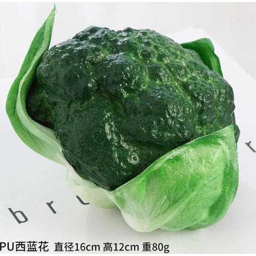 Simulation of Vegetable And Fruit Props Fake Broccoli Cabbage Cucumber Model Photography Props Cabinet Decoration Decorations