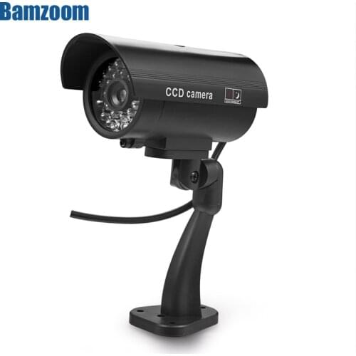 Battery Power Dummy Camera Security Waterproof Fake Camera Outdoor Indoor Bullet LED Light Monitor CCTV Surveillance Camera