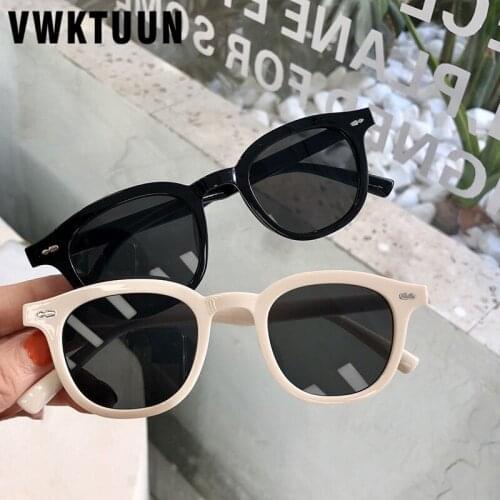 VWKTUUN Round Sunglasses Women Men Vintage Shades UV400 Rivet Frame Sun glasses Anti Blue Light Glasses Optical Glasses Frames