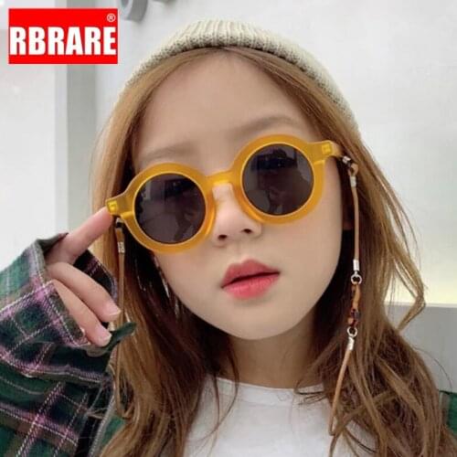 RBRARE Lovely Round Sunglasses Child Candy Color Cute Wild Kids Sunglasses Personality Baby Anti-UV Sun Glasses For Girls Boy